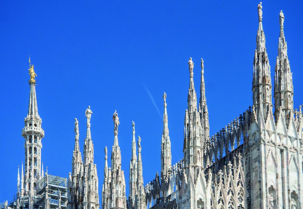 Věže milánské katedrály